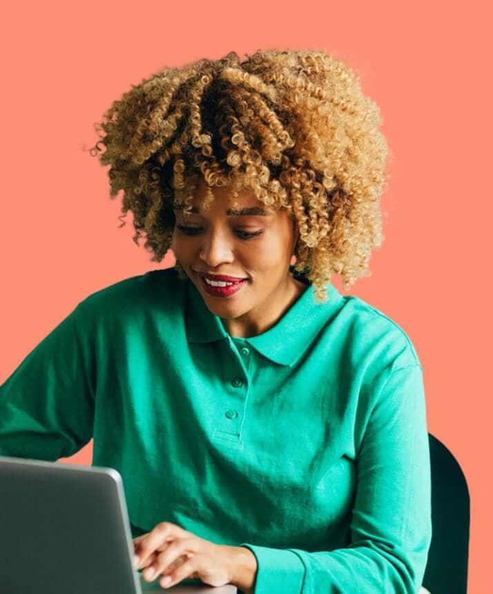 Woman with laptop